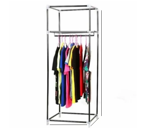 Шафа Storage Wardrobe 8864 складана/тканинна/портативна на 2 секції 75х45х145 см - фото 2