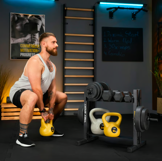 Стійка 2-рівнева TREX Sport TX-045DR для гантелей/дисків/гирь (5092) - фото 11