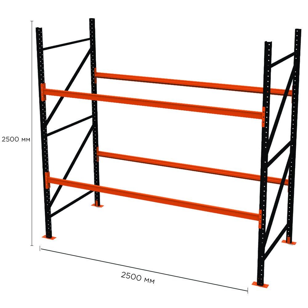 Стелаж палетний Emby PR-Light 2500x2500x1100 мм (1760438725) - фото 3