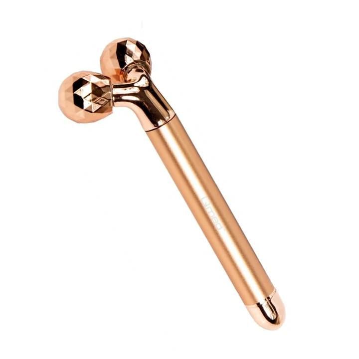 Ролик массажный для лица Qmed 3D Face massager двойной Pink Ролик массажный для лица Qmed 3D Face massager двойной Pink