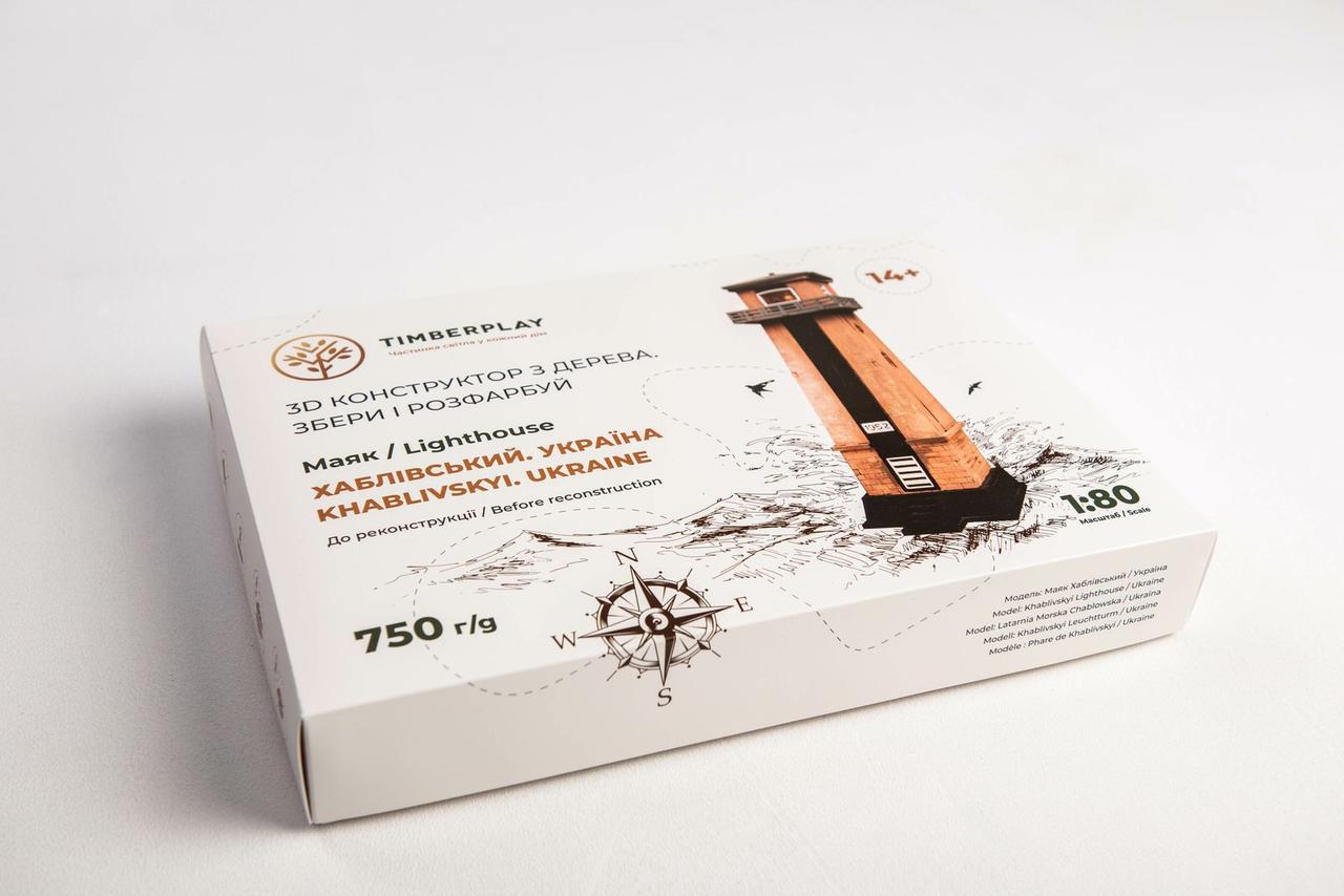 Пазл деревянный 3D Timberplay Маяк Хабловский 54 детали Пазл деревянный 3D Timberplay Маяк Хабловский 54 детали