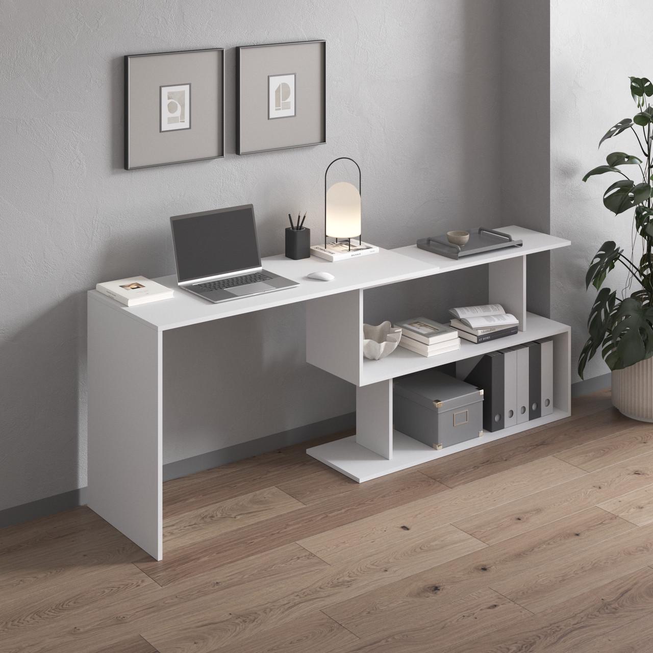 Письмовий стіл-трансформер поворотний 1200x766x500 мм Білий (hm-41-wh) - фото 3 Письмовий стіл-трансформер поворотний 1200x766x500 мм Білий (hm-41-wh) - фото 3