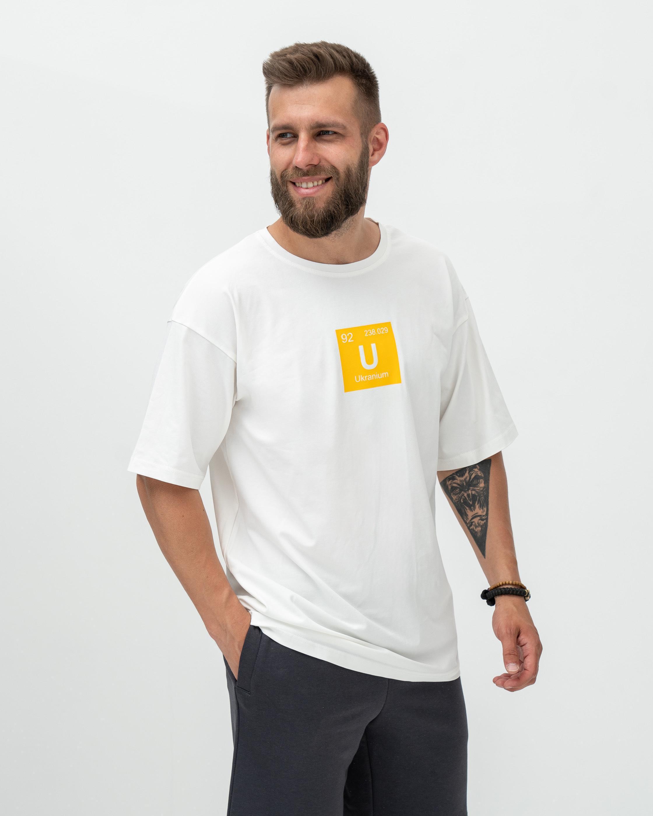 Футболка Red and Dog Oversize Ukranium XL White