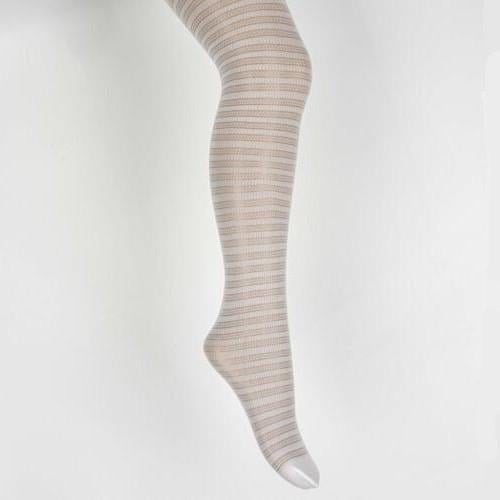 Колготки дитячі капронові Katamino Yona 40 Den у смужку 110-116 см Білі (32408162)