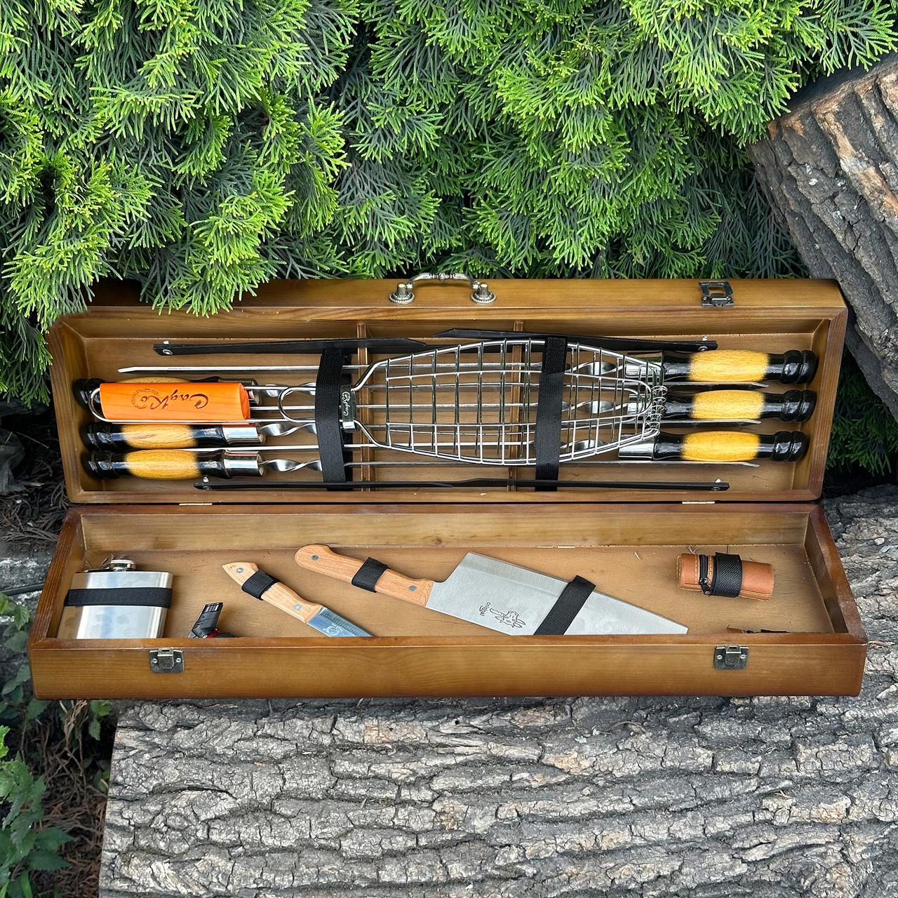 Набор подарочный для барбекю Mzavod Мастер BBQ Коричневый (27728823)