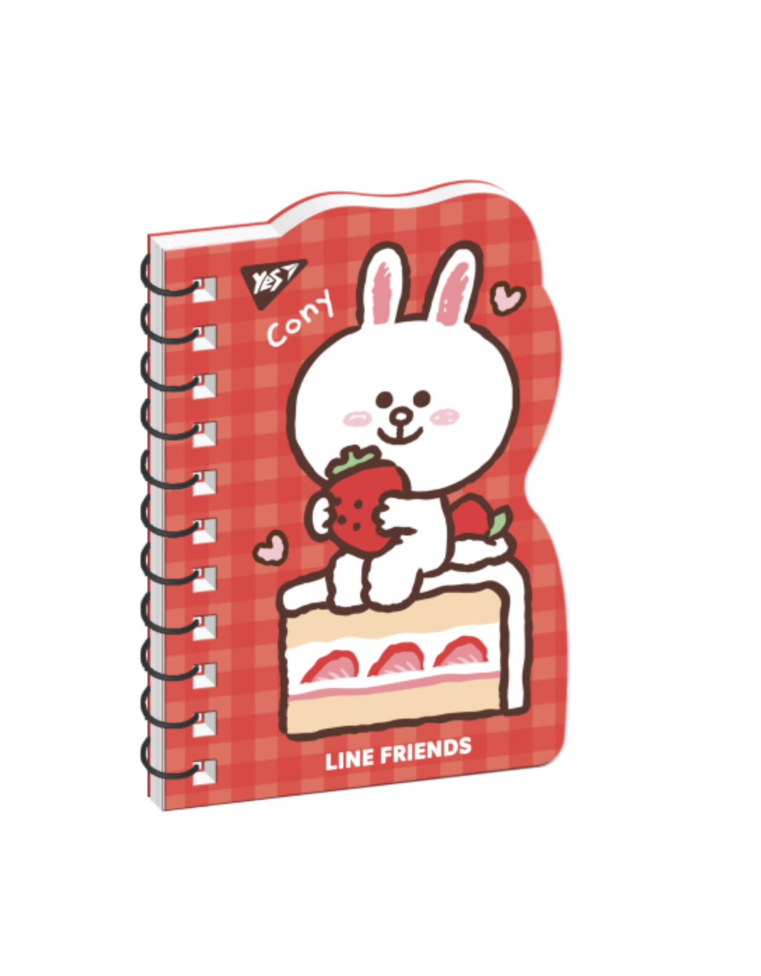 Блокнот YES Line Friends Cony В7/60 двойная спираль клетка (151807)