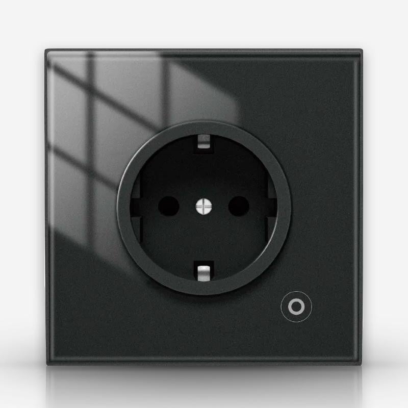 Розетка з енергомоніторингом Zigbee Moes Чорний (WH00748)
