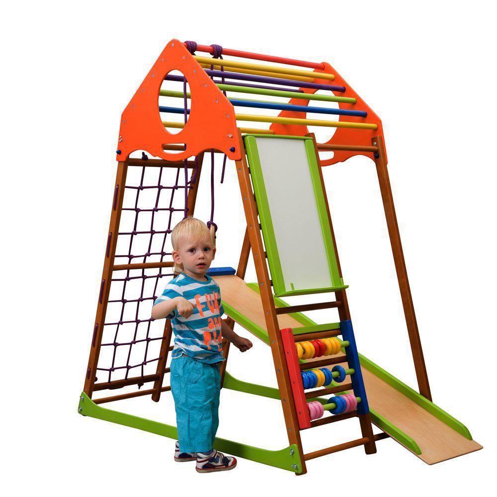 Детский спортивный комплекс для дома SportBaby KindWood Plus (KindWood-Plus-4)