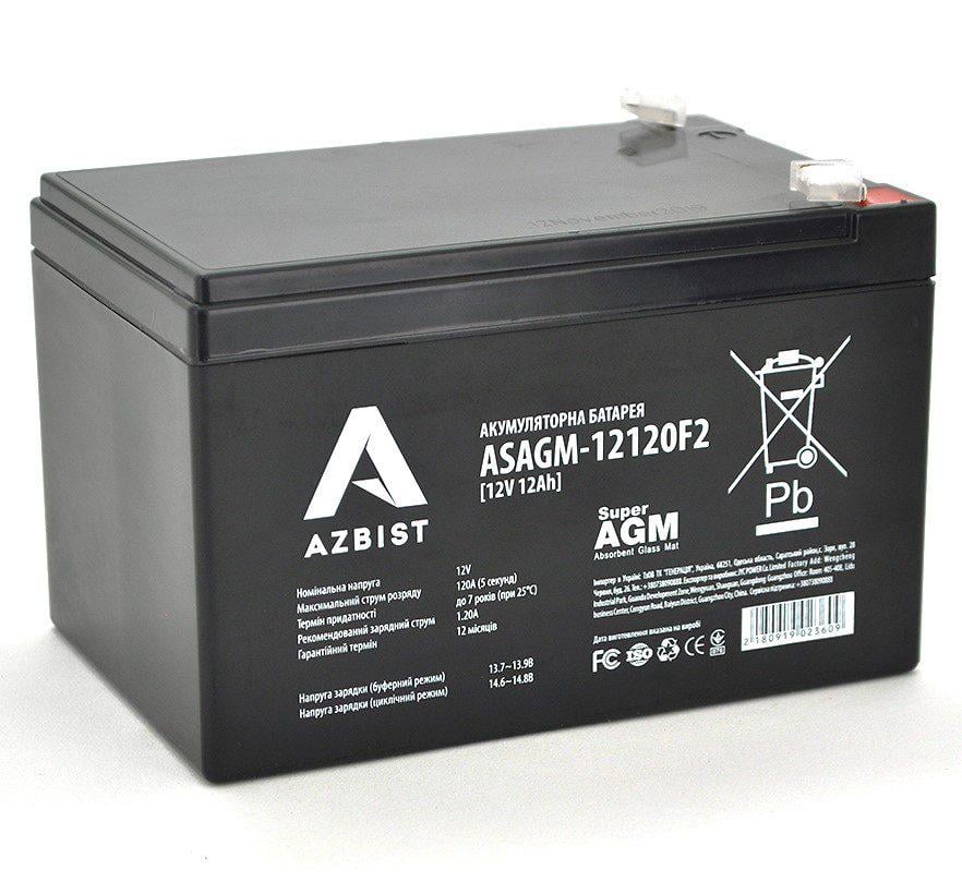 Акумуляторна батарея Super AGM AZBIST ASAGM12120F2 12V 12Ah