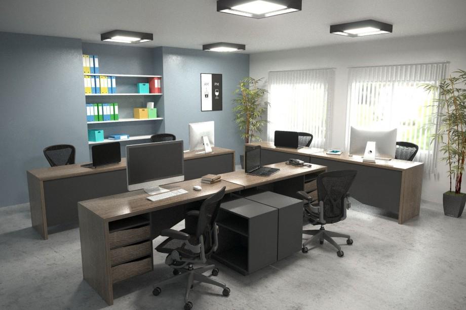 Стол компьютерный кутовий Intarsio Connect 3 157x112x62 см Дуб сонома трюфель/Антрацит - фото 5 Стол компьютерный кутовий Intarsio Connect 3 157x112x62 см Дуб сонома трюфель/Антрацит - фото 5