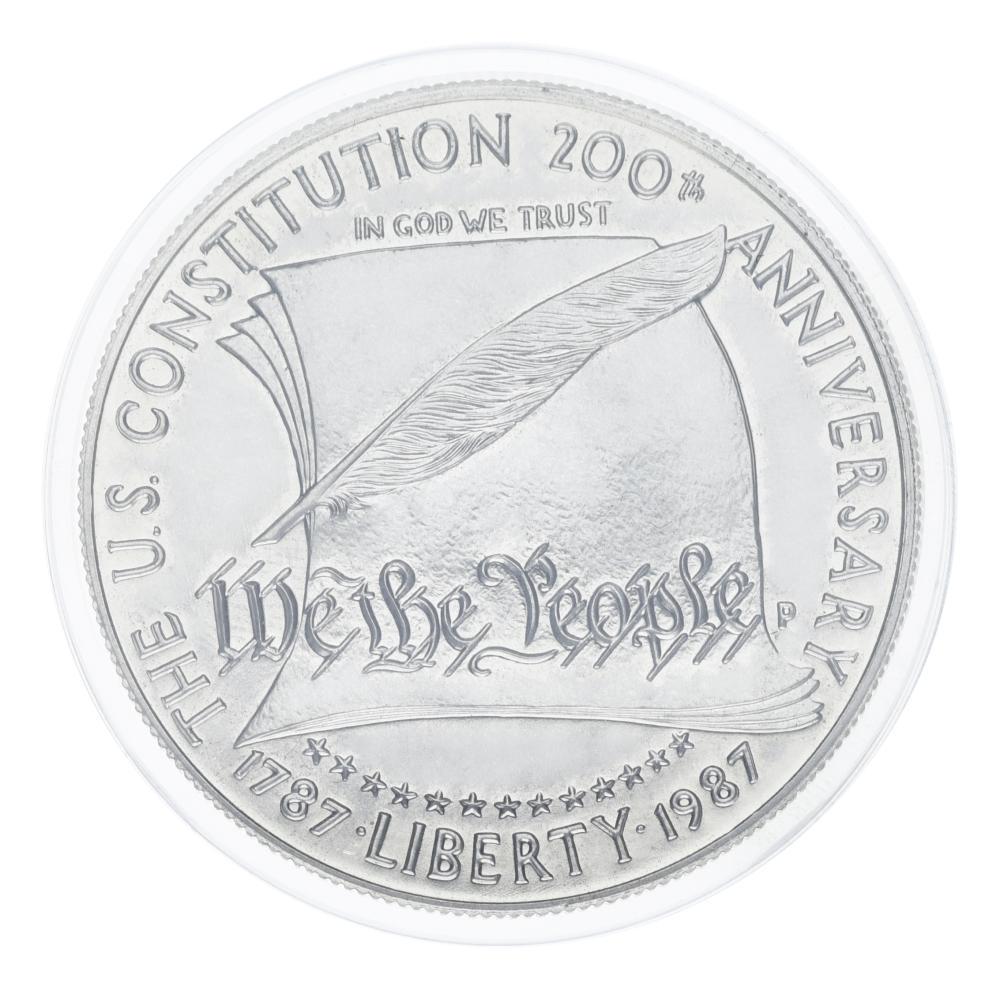 Коллекционная монета США 1 доллар 1987 Серебро UNC 200 лет Конституции (34715964)