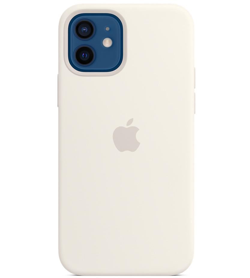 Силиконовый чехол-накладка Apple Silicone Case for iPhone 12 Mini, White (HC)(A)