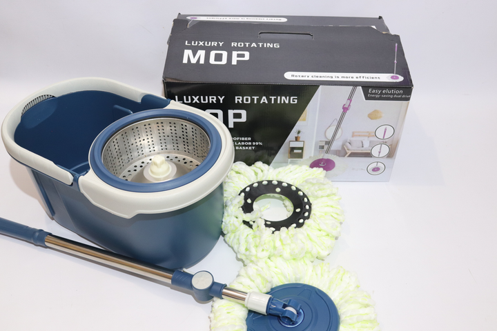 Швабра з автоматичним віджимом Magic та круглим відром Синій Швабра з автоматичним віджимом Magic та круглим відром Синій