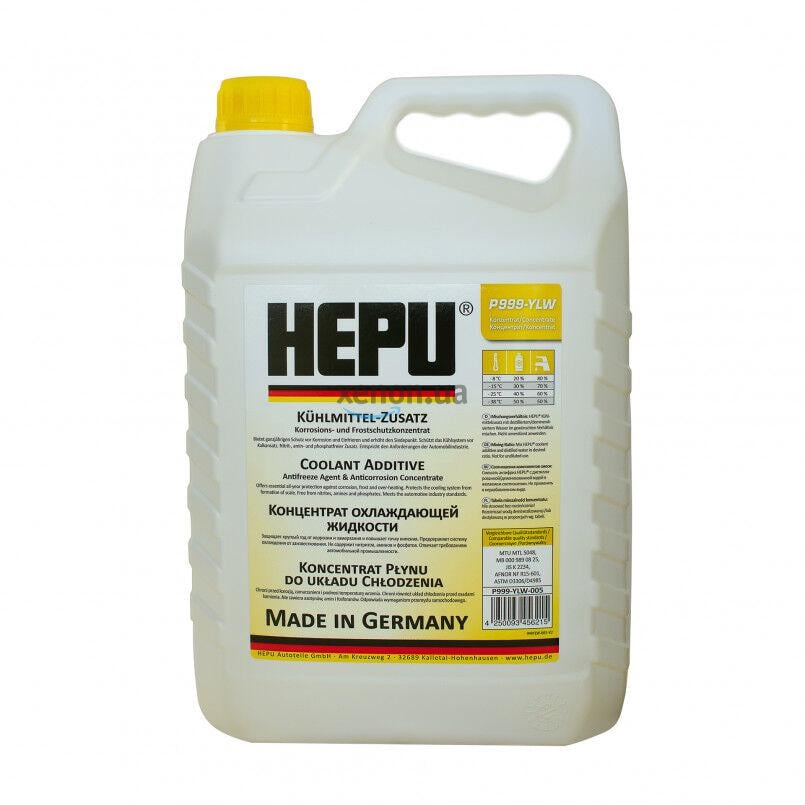 Антифриз Hepu Antifreeze G11 5 л Желтый