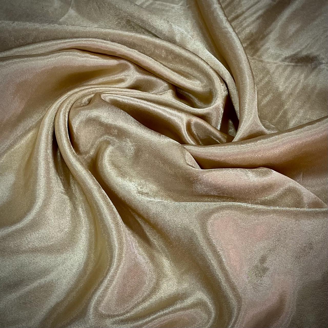 Ткань атлас креп-сатин Золотистый (24479251) - фото 2 Ткань атлас креп-сатин Золотистый (24479251) - фото 2