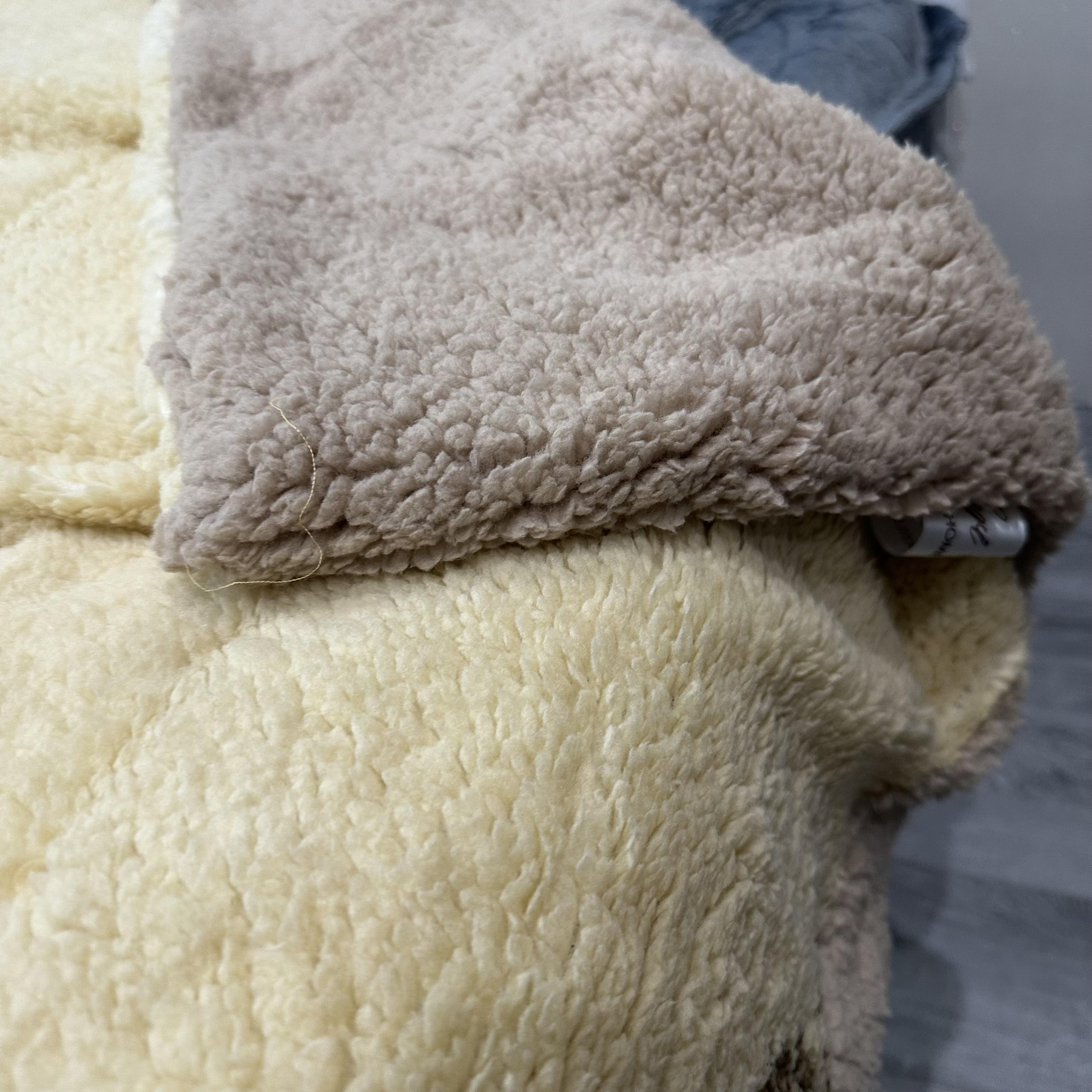 Плед-покрывало двустороннее с рисунком 150х210 см Бежевый (PL-1.5-1) - фото 3