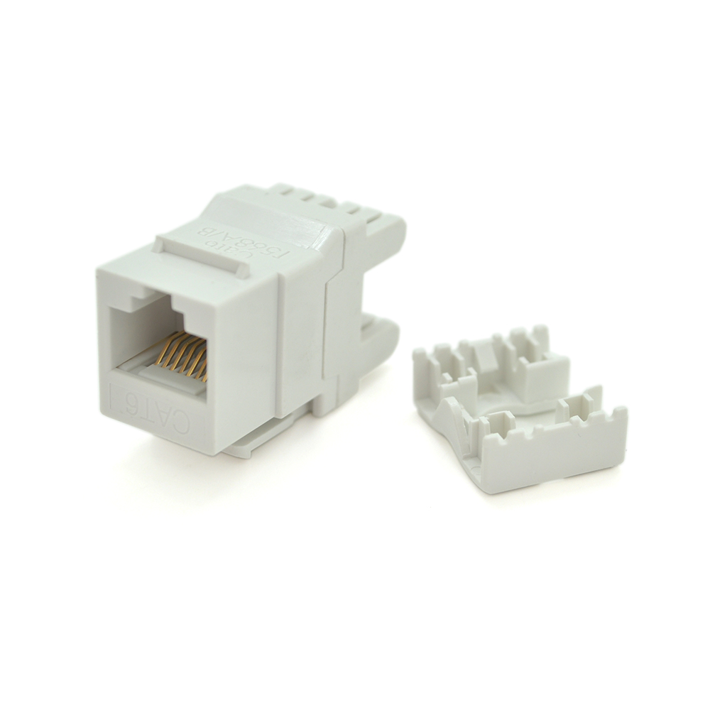 Модуль VOLTRONIC Keystone Jack RJ-45 узкий кат.6 UTP пластик 17,2 мм Белый (YUT_V1723)