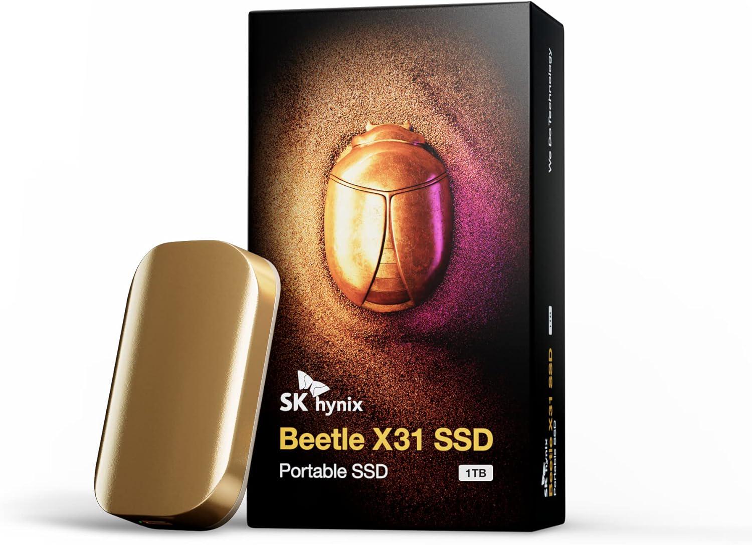 SSD-накопичувач SK hynix Beetle X31 1TB Portable SSD with DRAM AUSG2N01 до 1050MB/s USB 3.2 Gen2