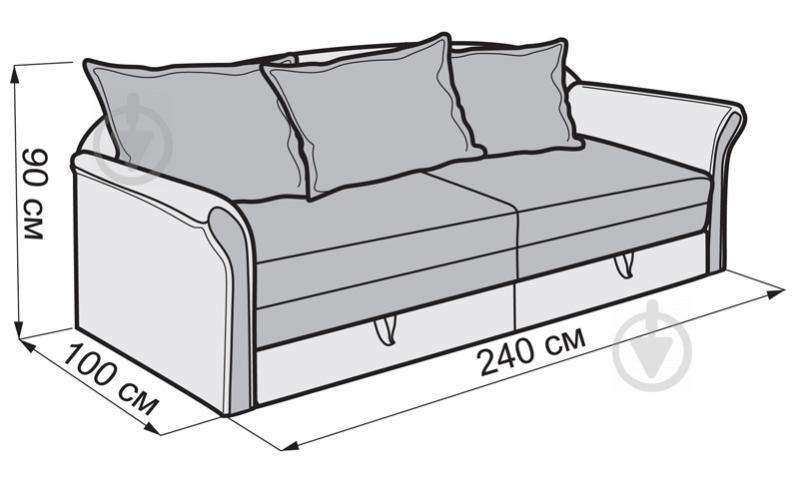 Диван Ribeka Стелла-2 Синий (11D045) - фото 4