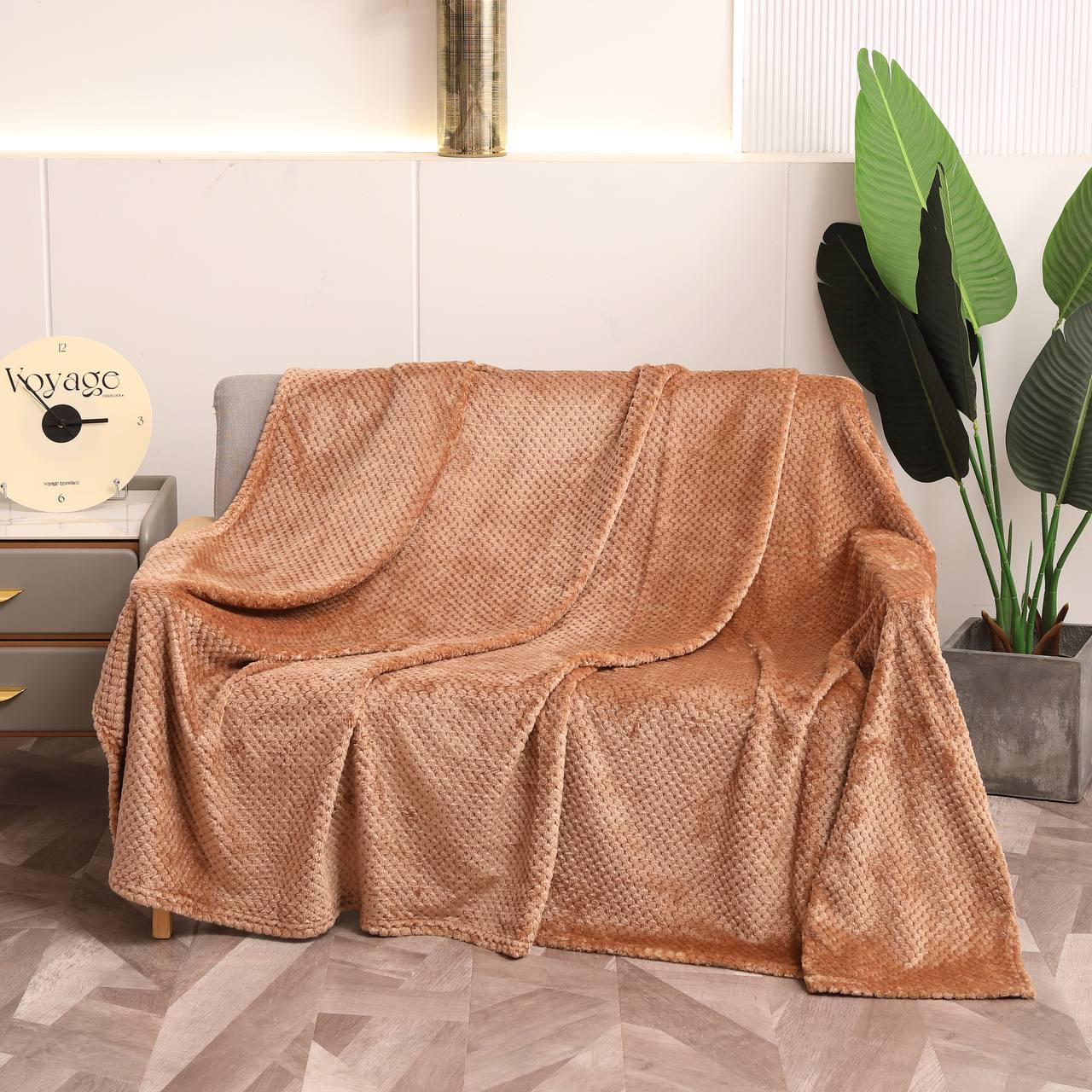 Плед-покрывало Malloory Home Велюр Бамбук 150x200 см Золотисто-бежевый (1858-3) Плед-покрывало Malloory Home Велюр Бамбук 150x200 см Золотисто-бежевый (1858-3)