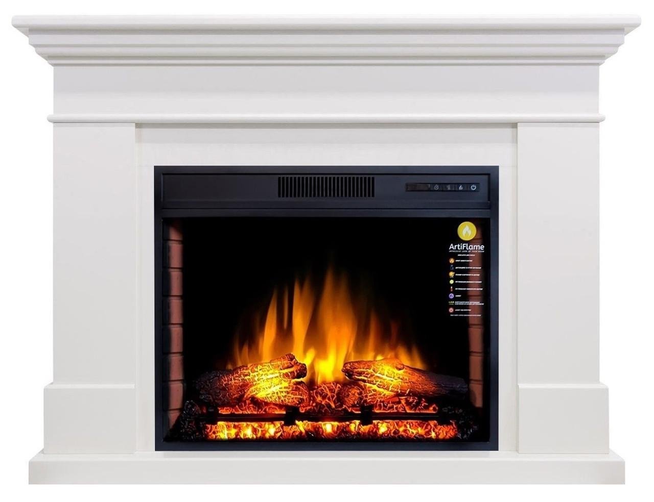 Каминокомплект ArtiFlame SACRAMENTO AF28S Белый бьянко