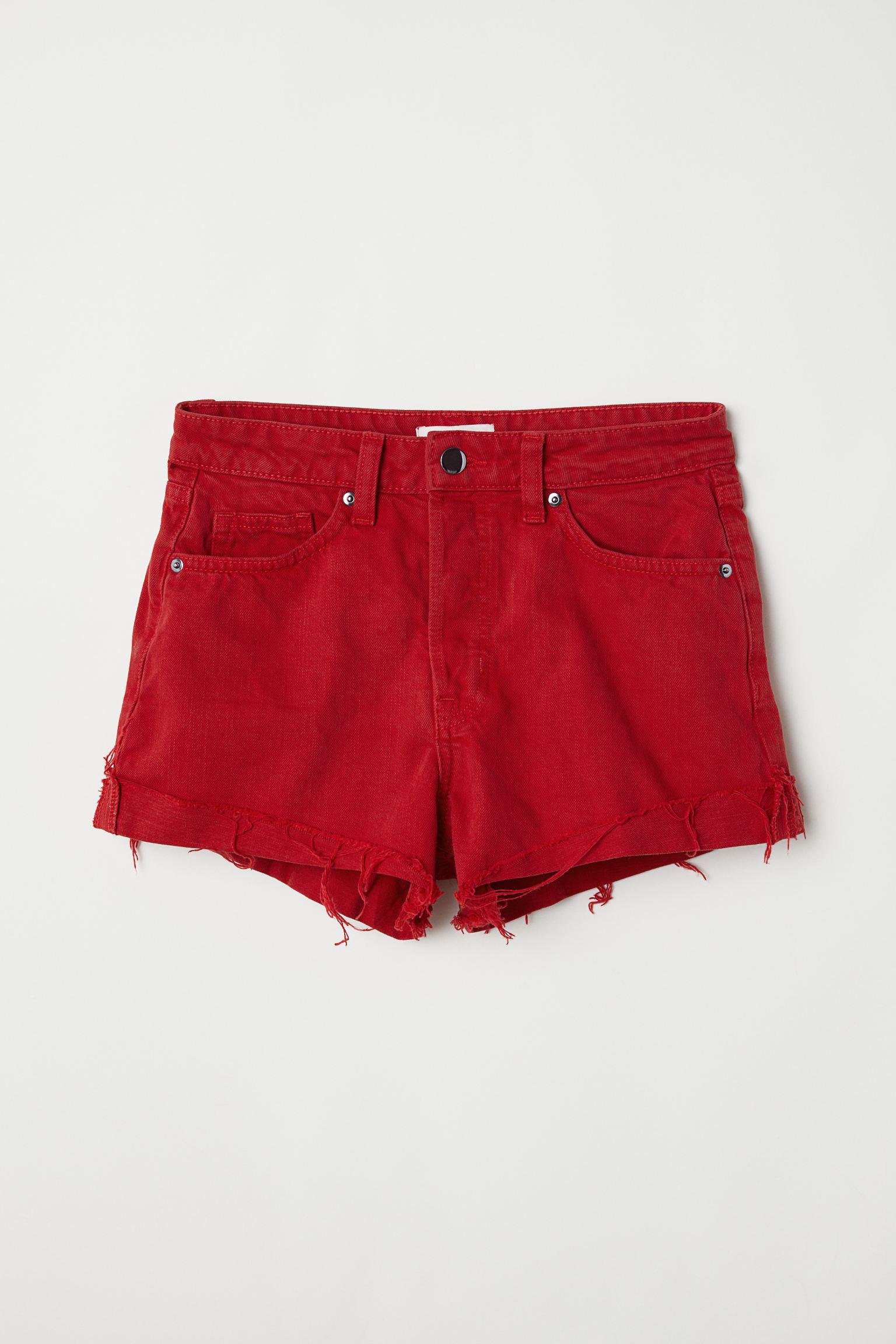 Шорты джинсовые р. 38 Красный (6124817dlog)