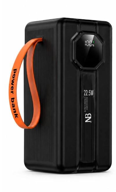 Зарядка Power Bank Neobatta N-446 80000mAh 22,5W быстрая с кабелями и LED-дисплеем
