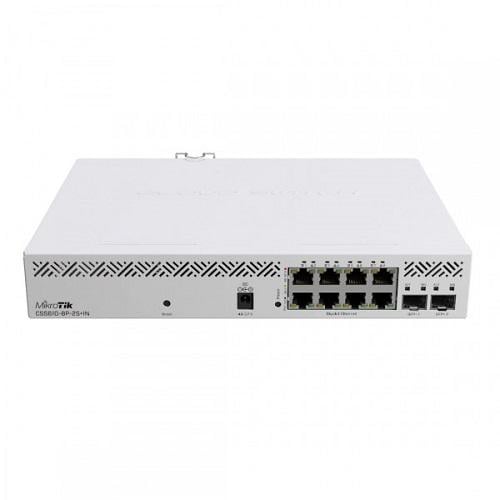 Коммутатор Mikrotik CSS610-8P-2S+IN 8xGigabit Ethernet Smart Switch with PoE-out 4xSFP cages 64Кб 400MH Белый (571992)