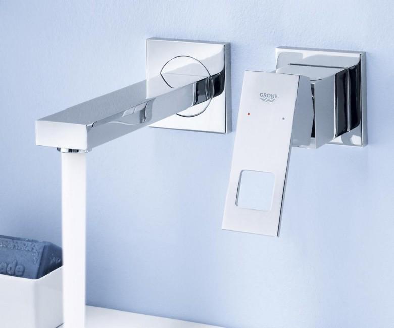 Змішувач для раковини GROHE EUROCUBE 23447000 настінний Хром (41077) - фото 2