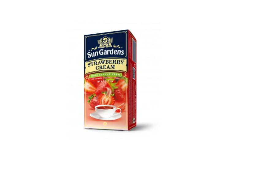 Чай чорний Sun Gardens Strawberry Cream 42,5 г (25 ф/п)
