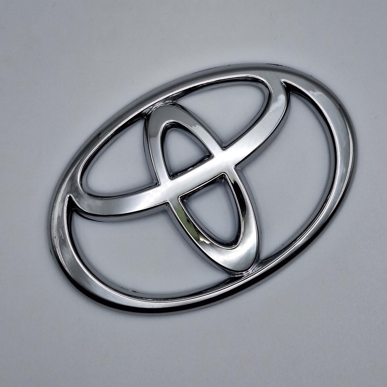 Эмблема Toyota 110х75 мм Хром (1947776216)