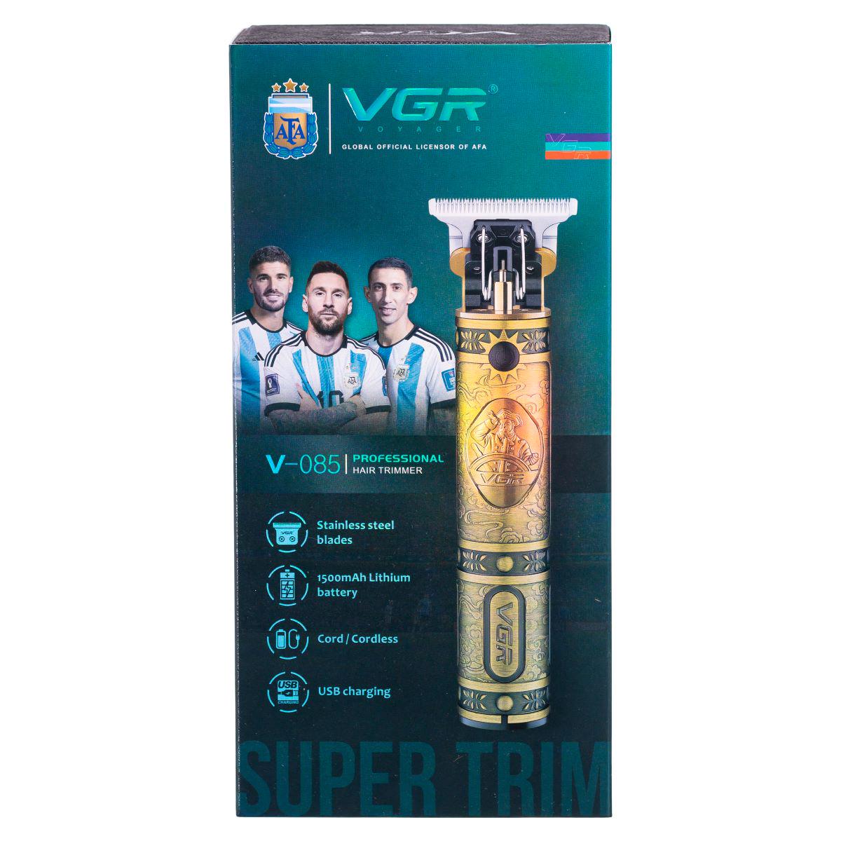 Тример для стрижки волосся та бороди VGR V-085 з насадками (7359) - фото 15 Тример для стрижки волосся та бороди VGR V-085 з насадками (7359) - фото 15