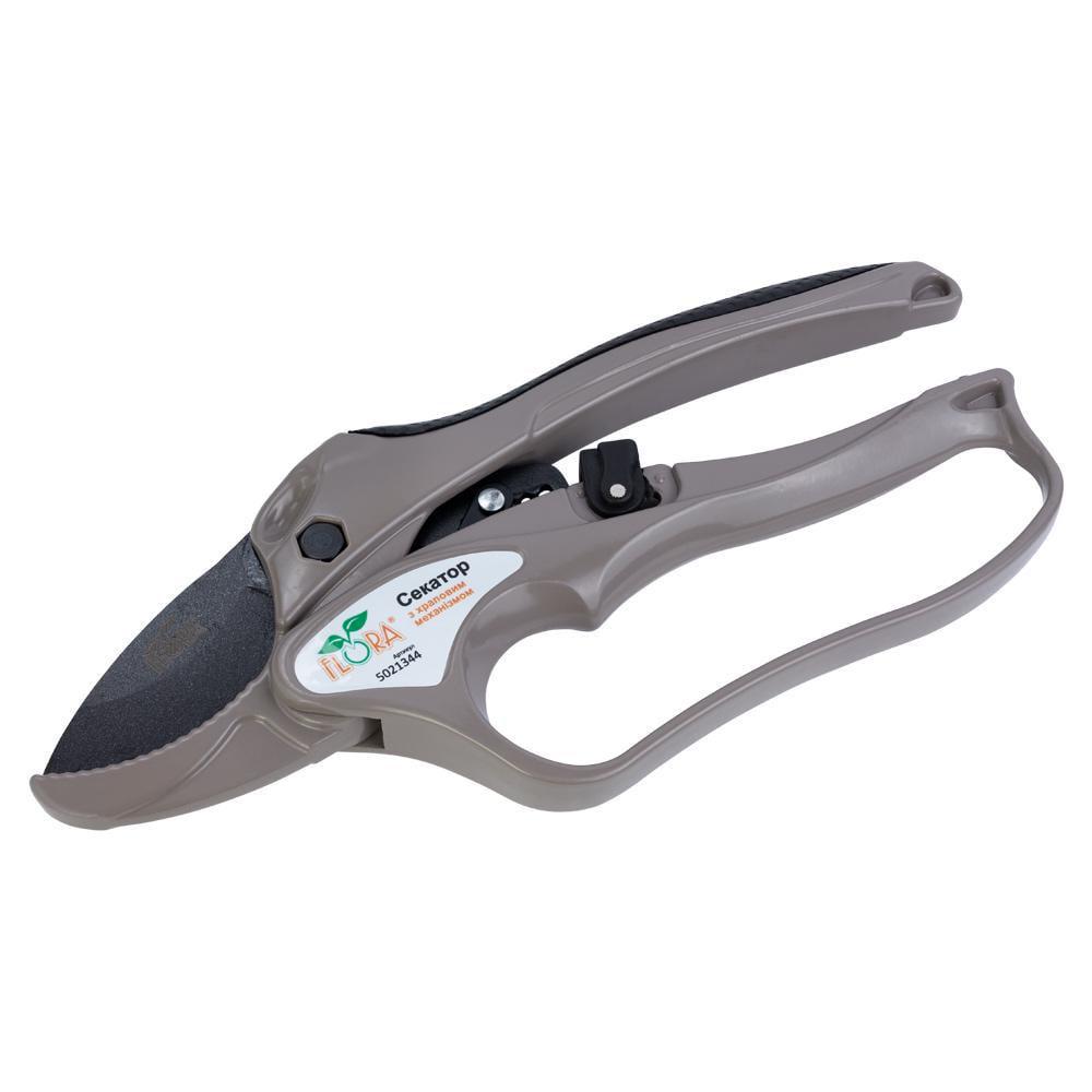 Секатор с храповым механизмом Flora нержавеющая сталь 205 мм (5021344) - фото 7 Секатор с храповым механизмом Flora нержавеющая сталь 205 мм (5021344) - фото 7