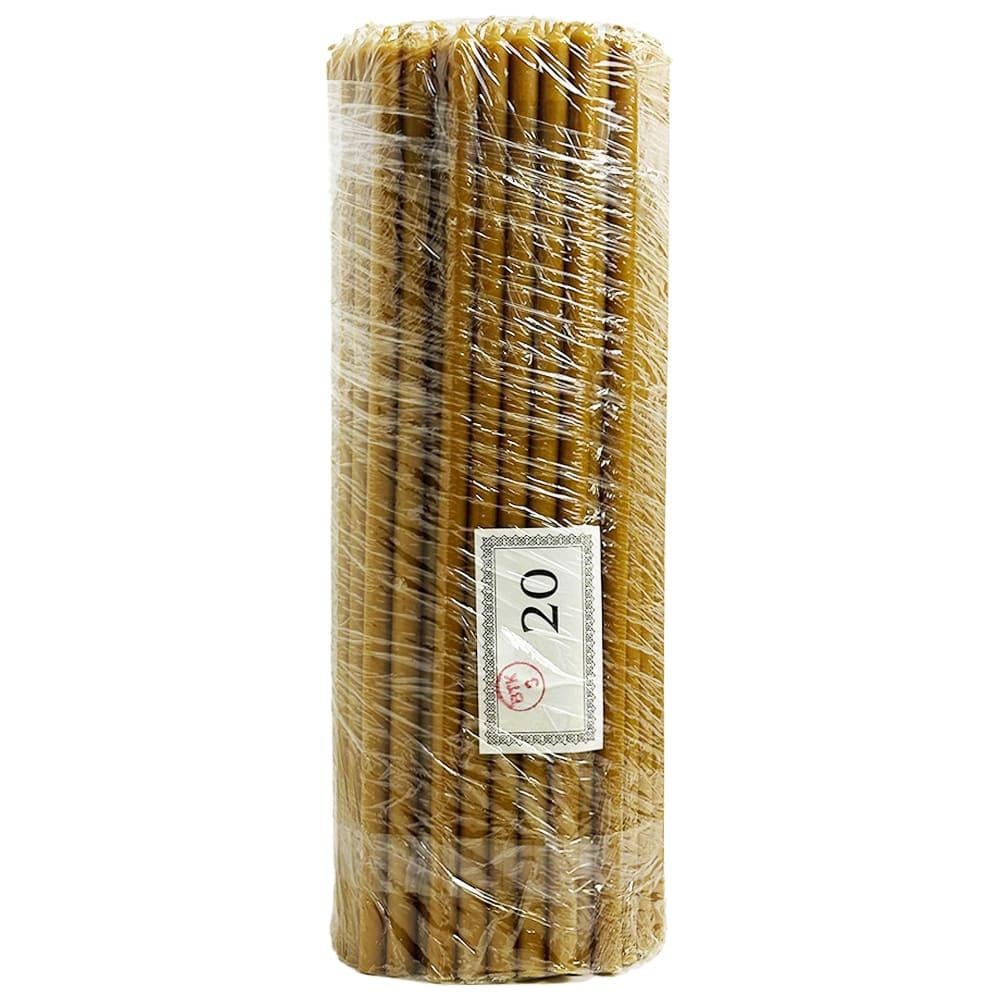 Свеча парафиновая темная №20 2 кг 29 см 100 шт. (020пт2)