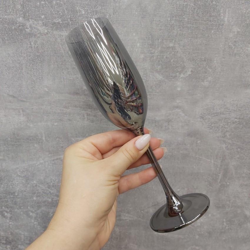 Бокал Живая вода для шампанского 200 мл Черный (21-36509-3) - фото 3 Бокал Живая вода для шампанского 200 мл Черный (21-36509-3) - фото 3