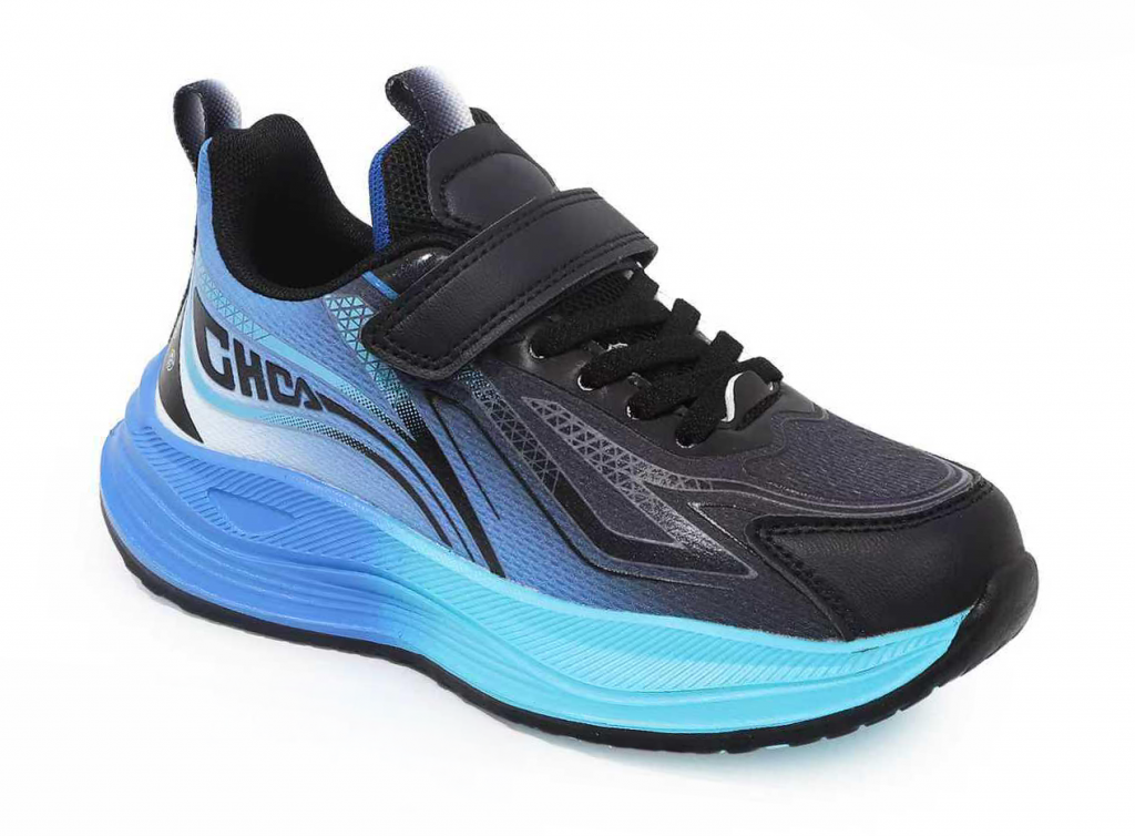 Кроссовки для мальчиков 1191 в сетку р. 32 Черно-синий