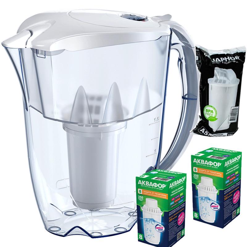 Фильтр-кувшин Аквафор Арктик А5 с двумя модулями В8 Белый (1881397700)