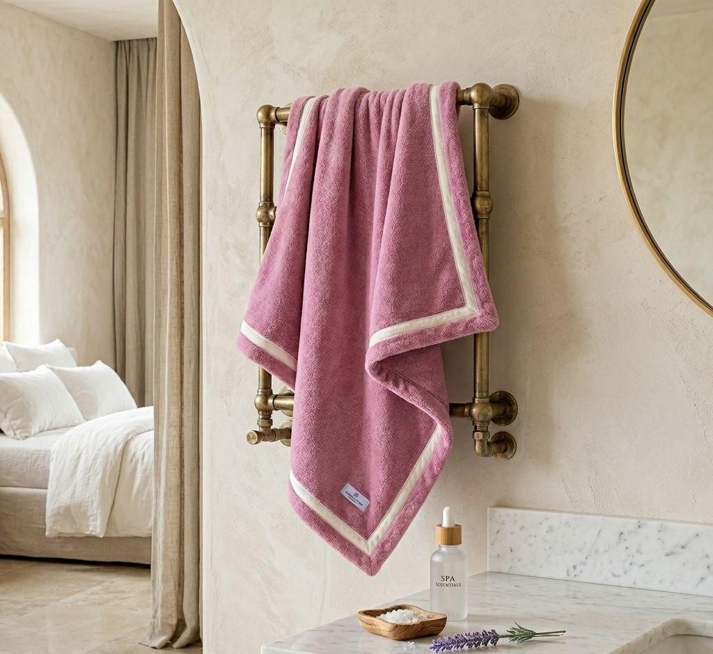 Полотенце-сауна Colorful Home из микрофибры высокой плотности 160х80 см в подарочной сумке Розовый (KUT-RSH-00013)