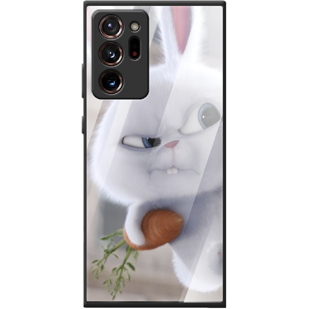 Чохол Boxface Samsung N985 Galaxy Note 20 Ultra Rabbit Snowball Чорний силікон зі склом (40573-up1116-41111)