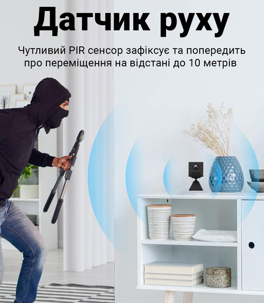 Камера видеонаблюдения Wifi мини Camsoy S50 до 250 дней работы с датчиком движения iOS/Android FullHD 1080P - фото 8 Камера видеонаблюдения Wifi мини Camsoy S50 до 250 дней работы с датчиком движения iOS/Android FullHD 1080P - фото 8