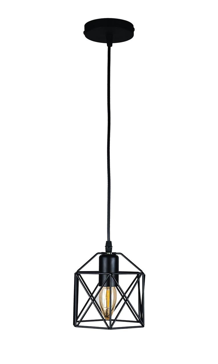 Підвісний світильник Levistella 756PR101F-1 Лофт з металевим плафоном Чорний (1887931026)