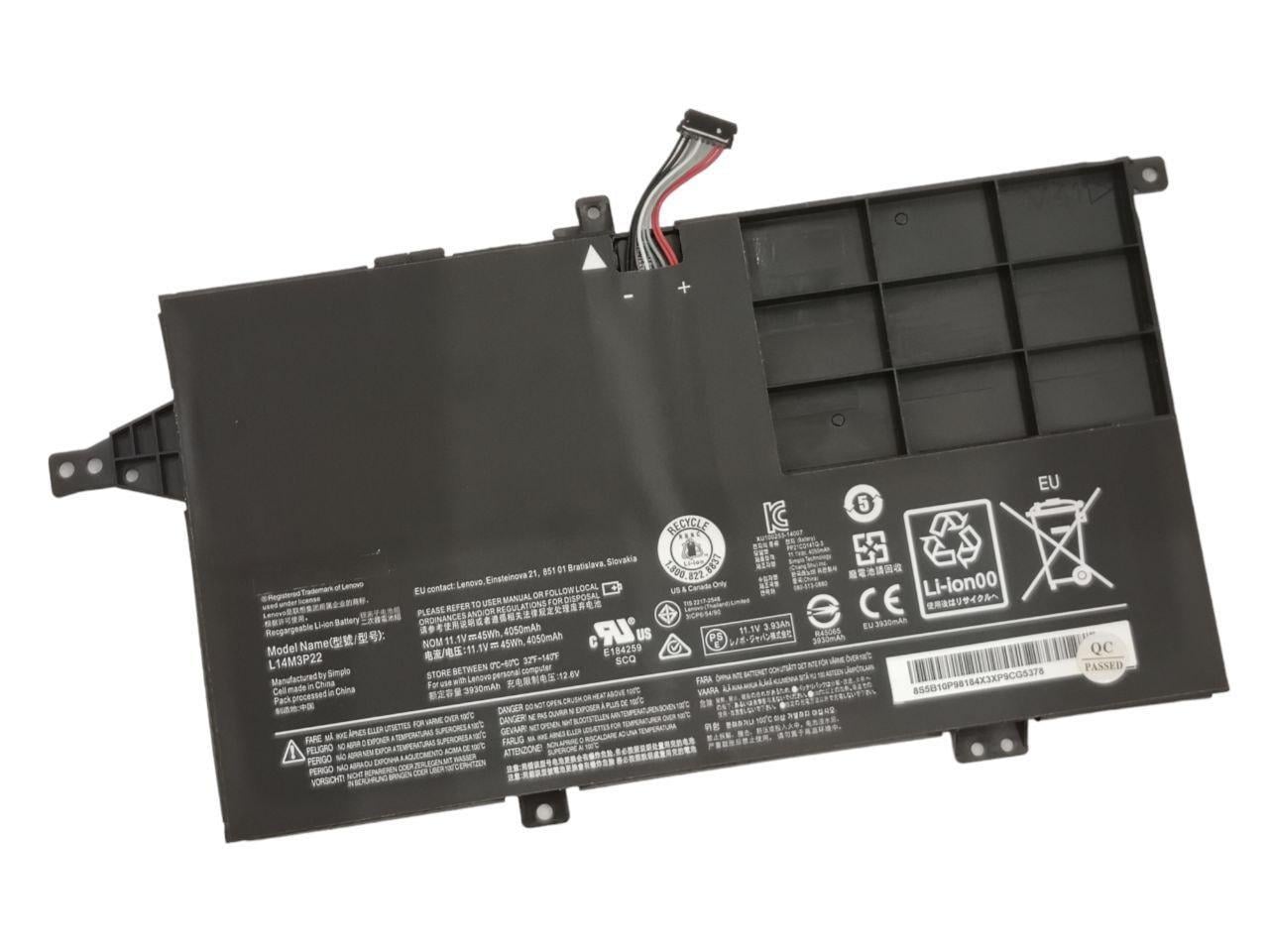 Аккумулятор для Lenovo K41-70/K41-80/M41-70/M41-80/L14M3P22/L14S3P21 4050 mAh 45Wh (21770203)