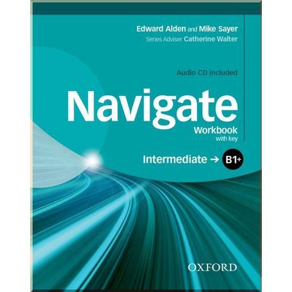 Рабочая тетрадь Navigate Intermediate Workbook with Audio CD and key
