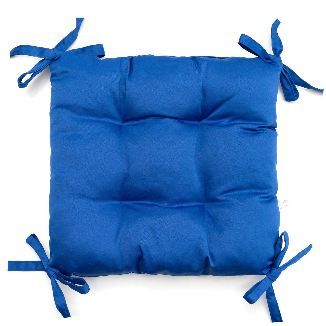 Подушка для стула/кресла/табурета 40х40х8см Синий (1661657737) - фото 1 Подушка для стула/кресла/табурета 40х40х8см Синий (1661657737) - фото 1