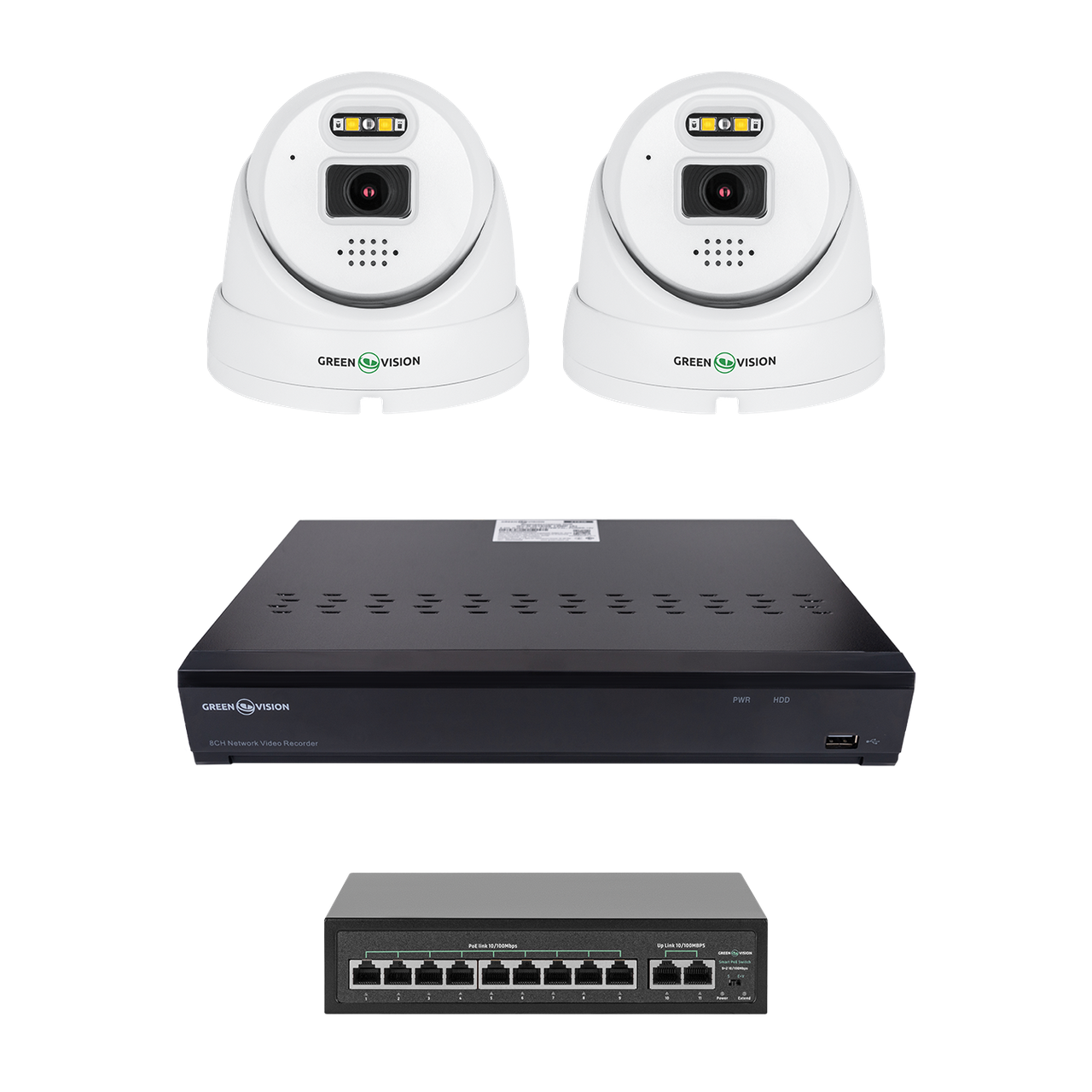 Комплект видеонаблюдения на 2 камеры GV-IP-K-W101/2 5MP Ultra AI Комплект видеонаблюдения на 2 камеры GV-IP-K-W101/2 5MP Ultra AI