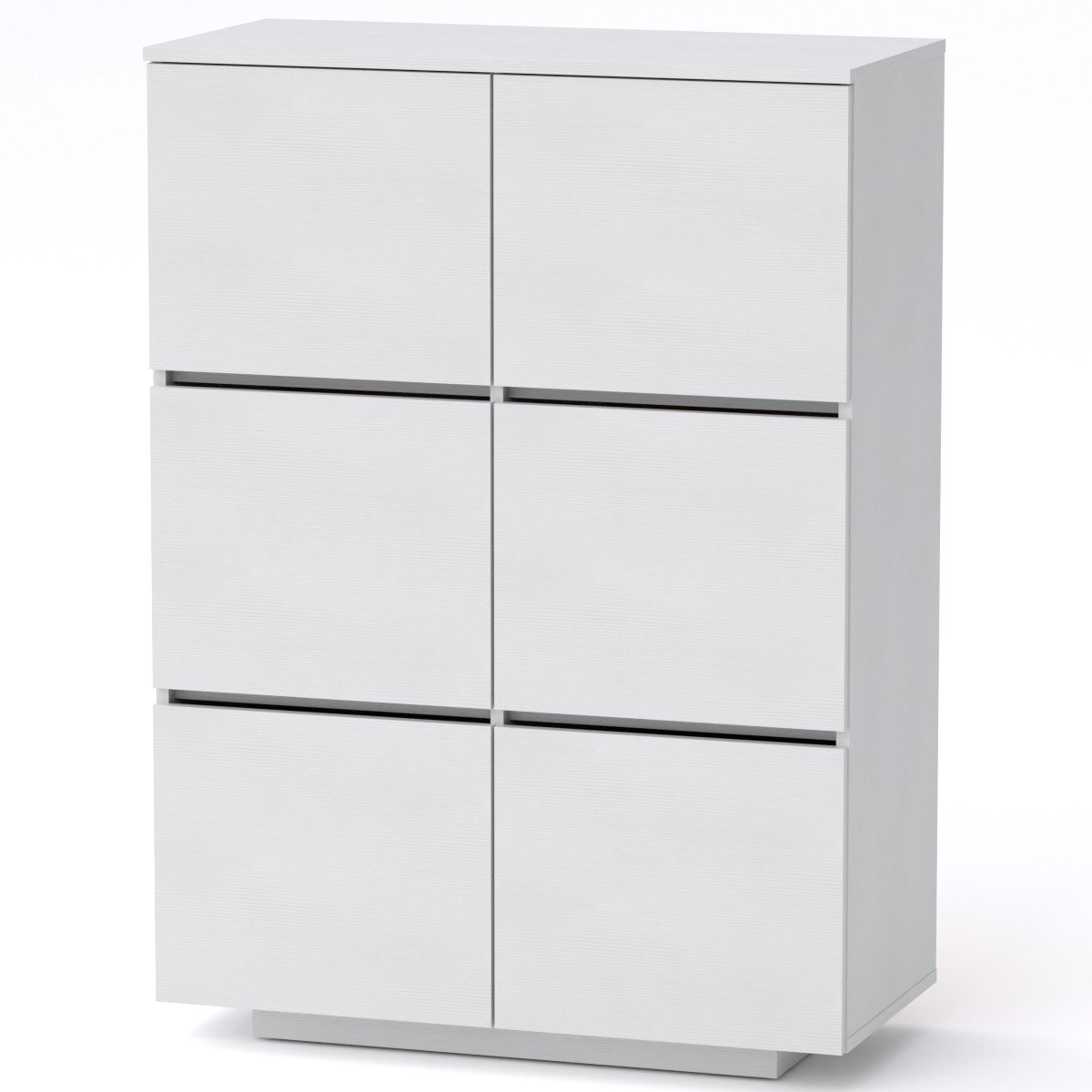 Комод Тумба 2 Компаніт МГ 5 85х40х118 см Альба Білий (14987)