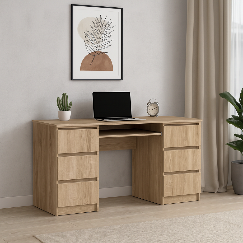 Стол письменный СП6 6Я SENAM 780х1500х600 мм ДСП Дуб Сонома Стол письменный СП6 6Я SENAM 780х1500х600 мм ДСП Дуб Сонома