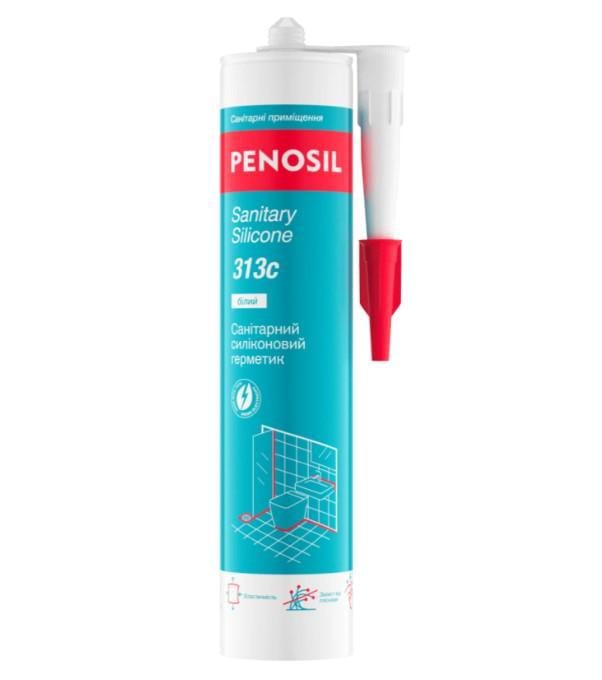 Герметик силиконовый Penosil Premium Sanitary Silicone 313/313c санитарный 310 мл Белый (23648) - фото 1 Герметик силиконовый Penosil Premium Sanitary Silicone 313/313c санитарный 310 мл Белый (23648) - фото 1