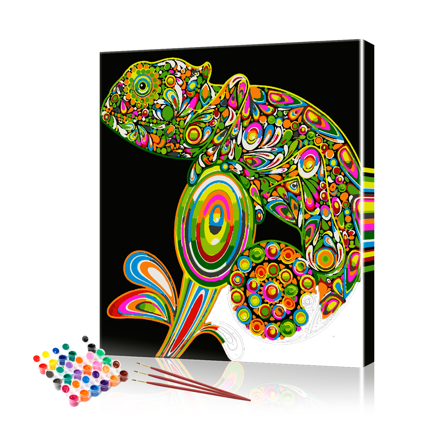Картина по номерам ArtSale Хамелеон PBN0735 40х50 см
