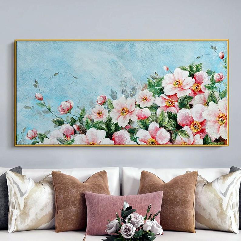 Картина на полотні ArtSale Квіти 50х100 см flwr0105